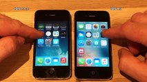 iPhone 4S iOS 7.1.2 vs iOS 9.3 Final Version Speed Comparison Build 13E233 and 13E237