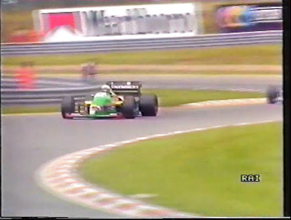 Gran Premio del Belgio 1987: Intervista a N. Piquet, sorpasso di De Cesaris a T. Fabi e camera car di S. Nakajima