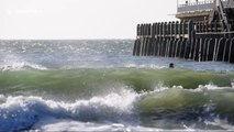 UK surfers make the most of swell from Storm Brian