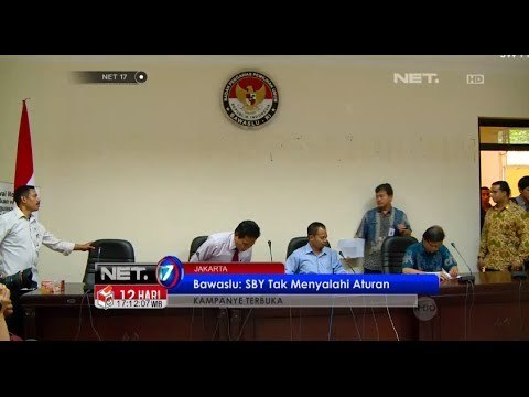 NET17 - Bawaslu putuskan SBY tidak menyalahi aturan kampanye