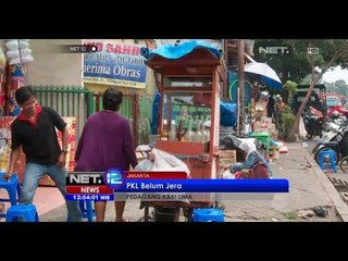 NET12 - Para PKL masih sambut dingin lahan berjualan yang disediakan pemerintah DKI Jakarta