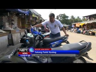 NET12 - Caleg juru parkir asal bogor gratiskan jasa parkir selama masa kampanye
