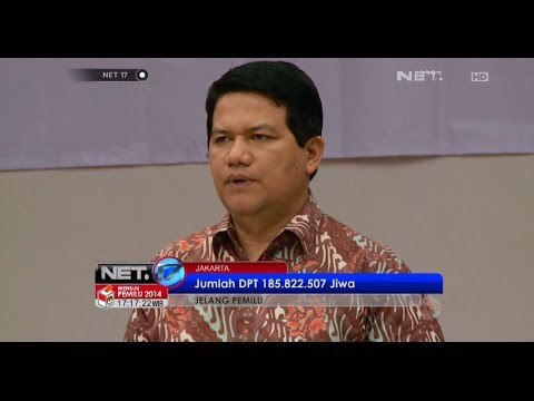 NET17 - KPU pusat telah merekap jumlah akhir daftar pemilih tetap pemilu 2014