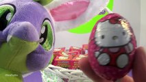 Opening Hello Kitty Chocolate Surprise Eggs from the Easter Dragon! by Bins Toy Bin