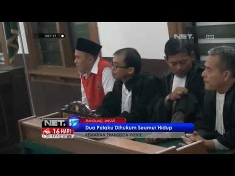 NET17 - Pejambret Ade Ismayadi dan Wawan divonis seumur hidup karena tewaskan Fransisca Yovie