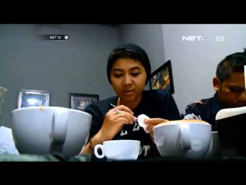 NET12 - Melukis wajah bakal Calon Presiden diatas kopi