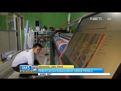 IMS - Jelang pemilu 2014, pengusaha percetakan di Semarang kebanjiran order