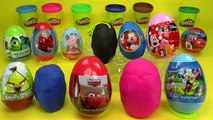 12 Kinder tojás,és Play-Doh Gyurma tojás Kibontása ( Peppa malac, verdák ,Miki egér ,Angry Birds )