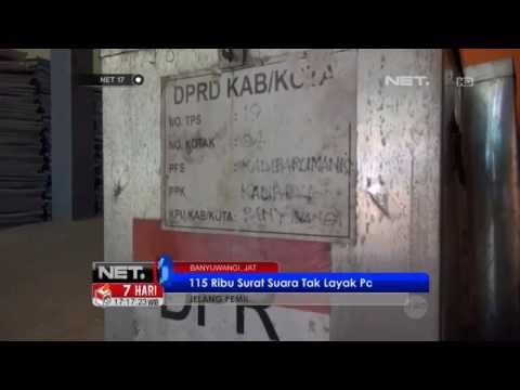 NET17 - 7 hari jelang pemilu KPU Banyuwangi masih temukan ribuan surat suara rusak dan salah cetak