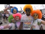 NET12-Color Run di Perancis Disambut Antusias Warga dan Turis