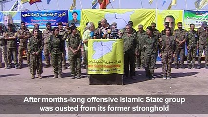 Force hails 'historic' Raqa victory