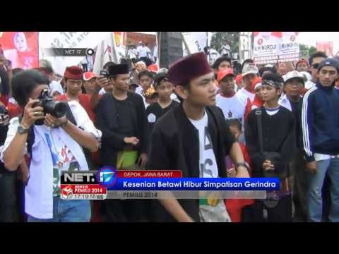 NET17 - Kesenian betawi meriahkan kampanye Partai Gerindra di Depok