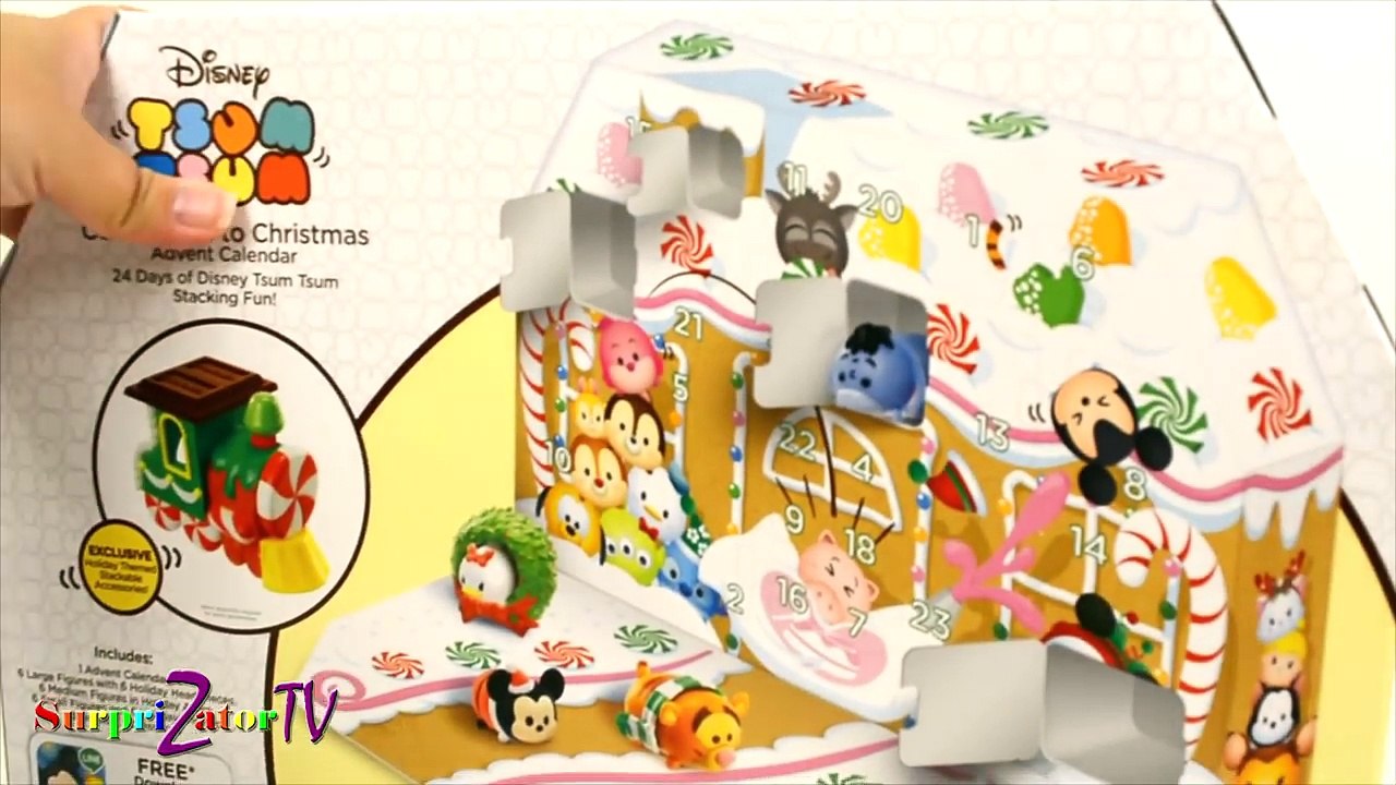 Disney TSUM TSUM Christmas Advent Calendar 2016 Дисней ЦУМ ЦУМ Рождественский Календарь 24 Сюрприза