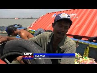 NET JATIM - Dua kapal bermuatan barang bertabrakan di Bangkalan