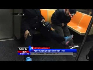 NET5 - Penumpang heboh hindari tikus kereta bawah tanah