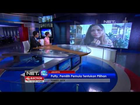 NET12 - Skype bersama Putty Nisa pemilih muda yang berikan aspirasi politiknya di TPS