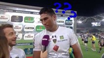 Le plus gros moment de solitude du rugby grâce à l'anglais de Sébastien Vahaamahina