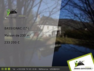 Maison A vendre Bassignac 230m2 - 233 200 Euros