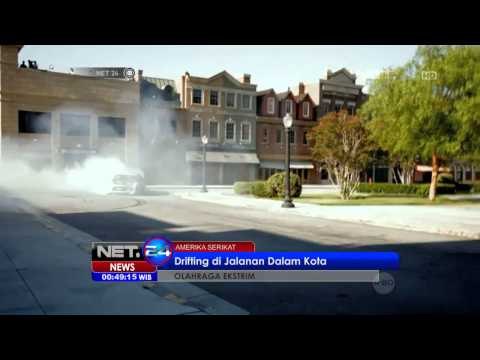 NET24 - Olahraga ekstrem Gymkhana menguji mobil di lintasan sudut tajam