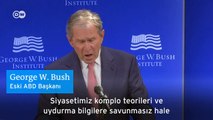 Bush adını anmadan Trump'ı eleştirdi