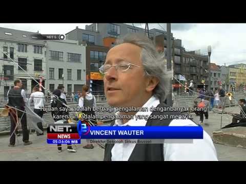 NET5 - Atraksi akrobatik berjalan di atas tali di Belgia