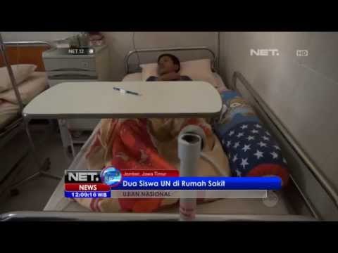 NET12 - 2 siswa SMP peserta UN kerjakan ujian di ruang perawatan akibat demam berdarah