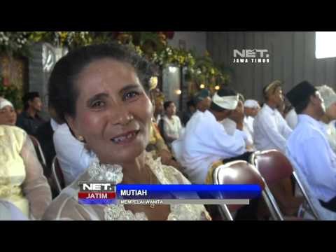 NETJatim - Resepsi Nikah Massal di Kediri