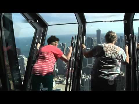 NET24 Melihat Kota dari Ketinggian dengan Tembok Condong Ke Bawah 30 Derajat