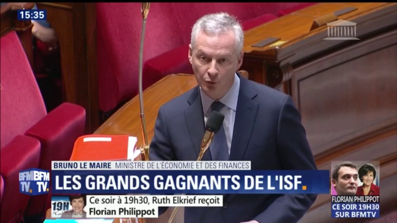 Le Maire : "L'ISF est inefficace et injuste car les plus gros patrimoines arrivent par optimisation fiscale à y échapper"