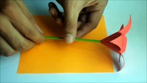 оригами цветок лилия,как сделать из бумаги цветы, origami flower, origami paper flower