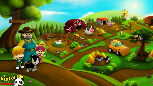 Baby Learn Farm Animals Names and Sounds With Funny Cartoon Charers