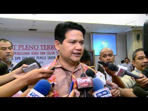 NET24 - KPU telah menetapkan perolehan kursi DPR dari Pemilu Legislatif 2014