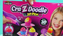 Does It Work? Gel Light Up Art Pen Cra-Z-Doodle 3D Cupcake   Ice Cream Treats Maker