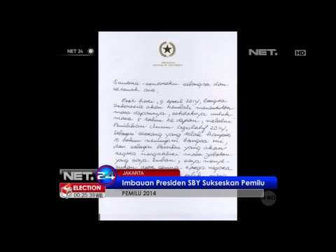 NET24 - Presiden SBY himbau seluruh warga gunakan hak pilih pada Pemilu 2014