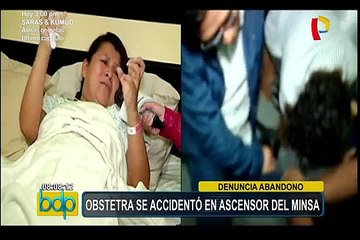 Obstetra denuncia abandono por parte del MINSA tras sufrir accidente laboral
