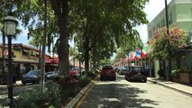 Driving Downtown - Las Olas Blvd - Fort Lauderdale Florida USA