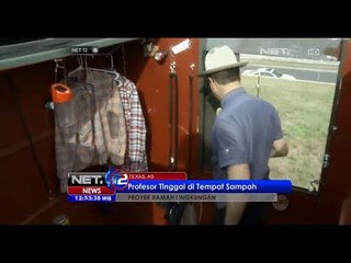NET12 - Seorang Profesor di Texas tinggal di tempat sampah
