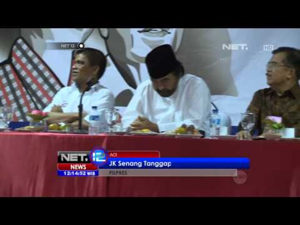 NET12 - Jusuf Kalla Senang Tanggapi Hasil Survey
