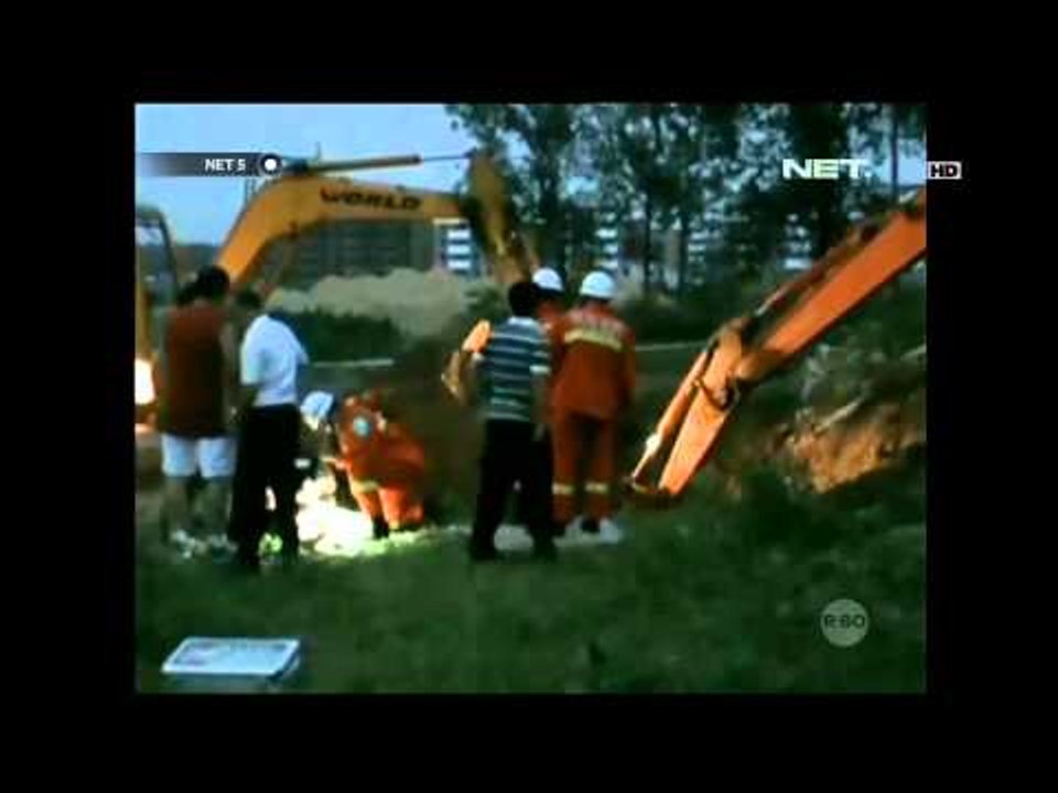 NET5 - Penyelamatan Bocah yang Jatuh di Lobang Beton Sedalam 20 meter di Cina