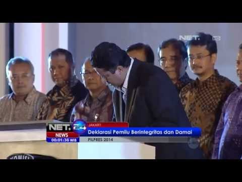 NET24 - Deklarasi damai kampanye Pilpres 2014
