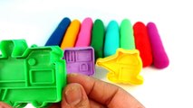 Play Doh Vehicles Plunger Cookie Cutter Molds/Ambulance,Bus,Train,Helicopter/Creative Play