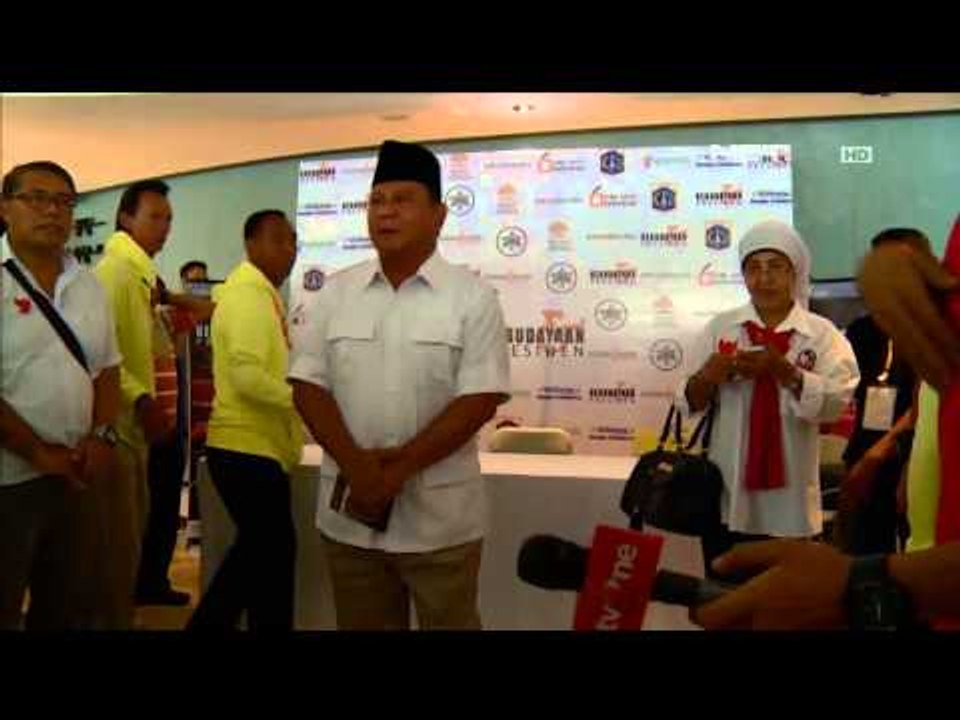 Prabowo Hadiri Diskusi Kebudayaan NET17