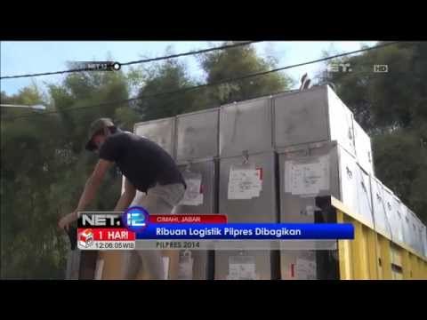Ribuan logistik Pilpres dibagikan di berbagai daerah - NET12