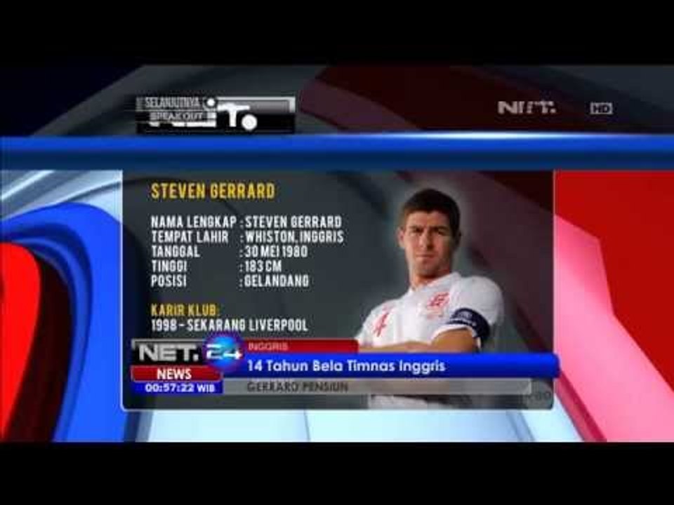 Kapten Timnas Inggris Pensiun -NET24