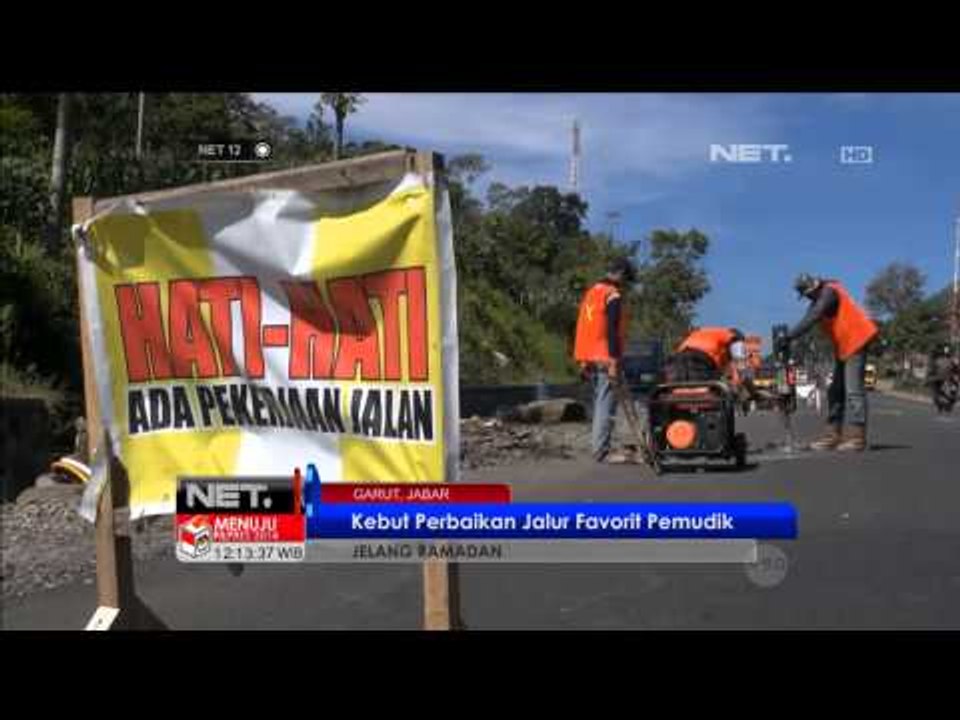 Perbaikan jalur mudik Garut - NET12