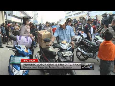 Ribuan pemudik motor gratis diangkut Kapal Ciremai - NET12
