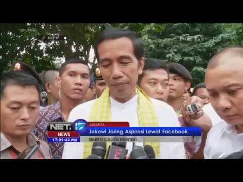 Lewat sosial media, Jokowi menjaring aspirasi rakyat untuk calon yang pantas menjadi menteri - NET17