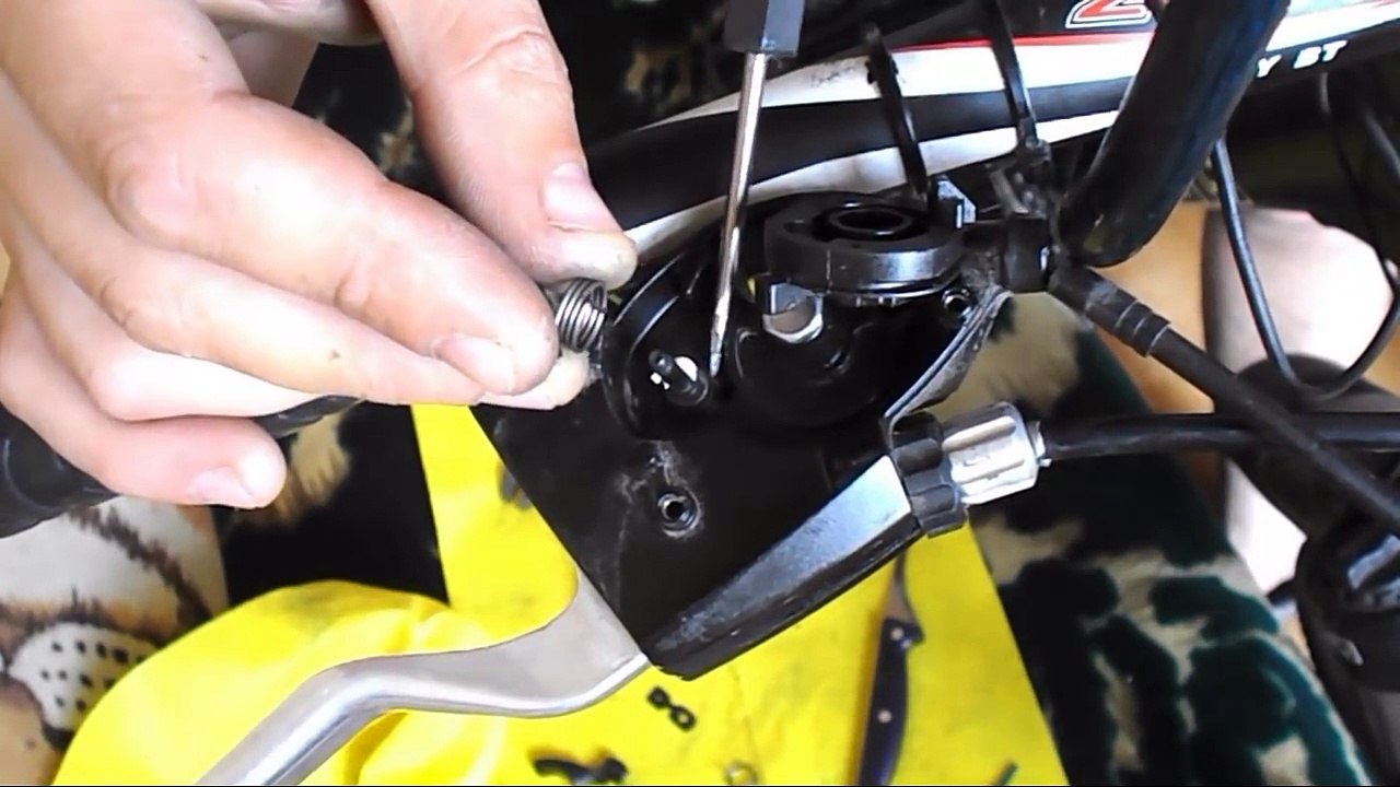 Моноблок переключатель shimano на 7 скоростей, как разобрать и собрать.