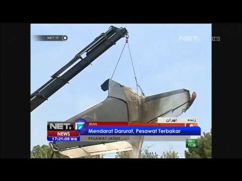 Pesawat jatuh di Iran 38 Orang tewas - NET17