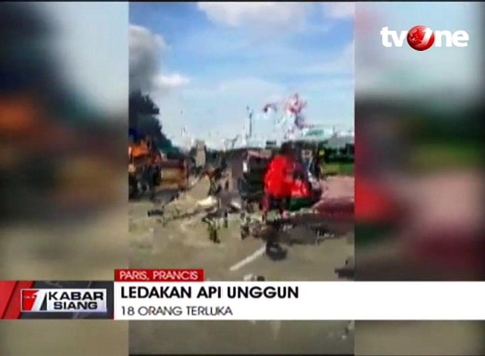 Detik-detik Ledakan Api Unggun di Paris, 18 Orang Terluka